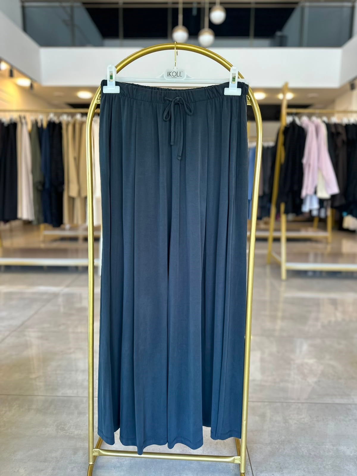 İkoll Pileli Pantolonlu Etek Siyah 35958