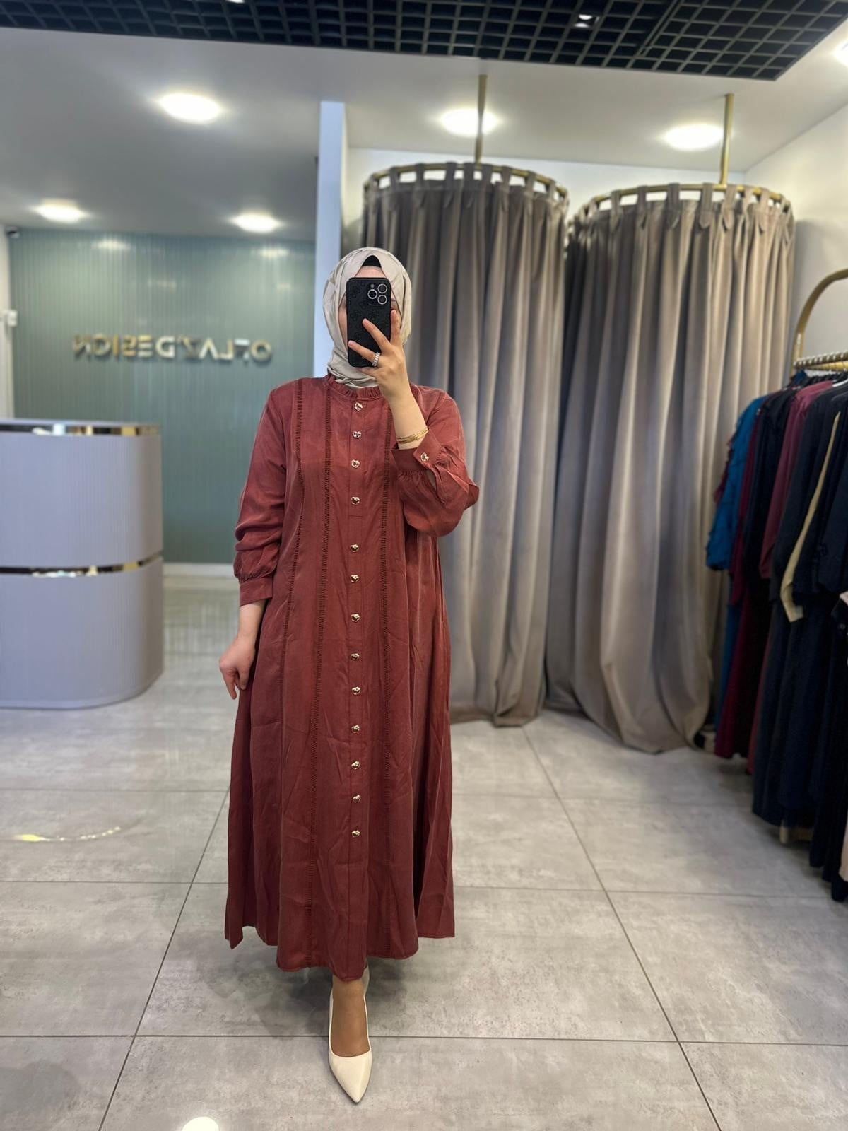 LissMore Qupra Elbise Kiremit 6367 