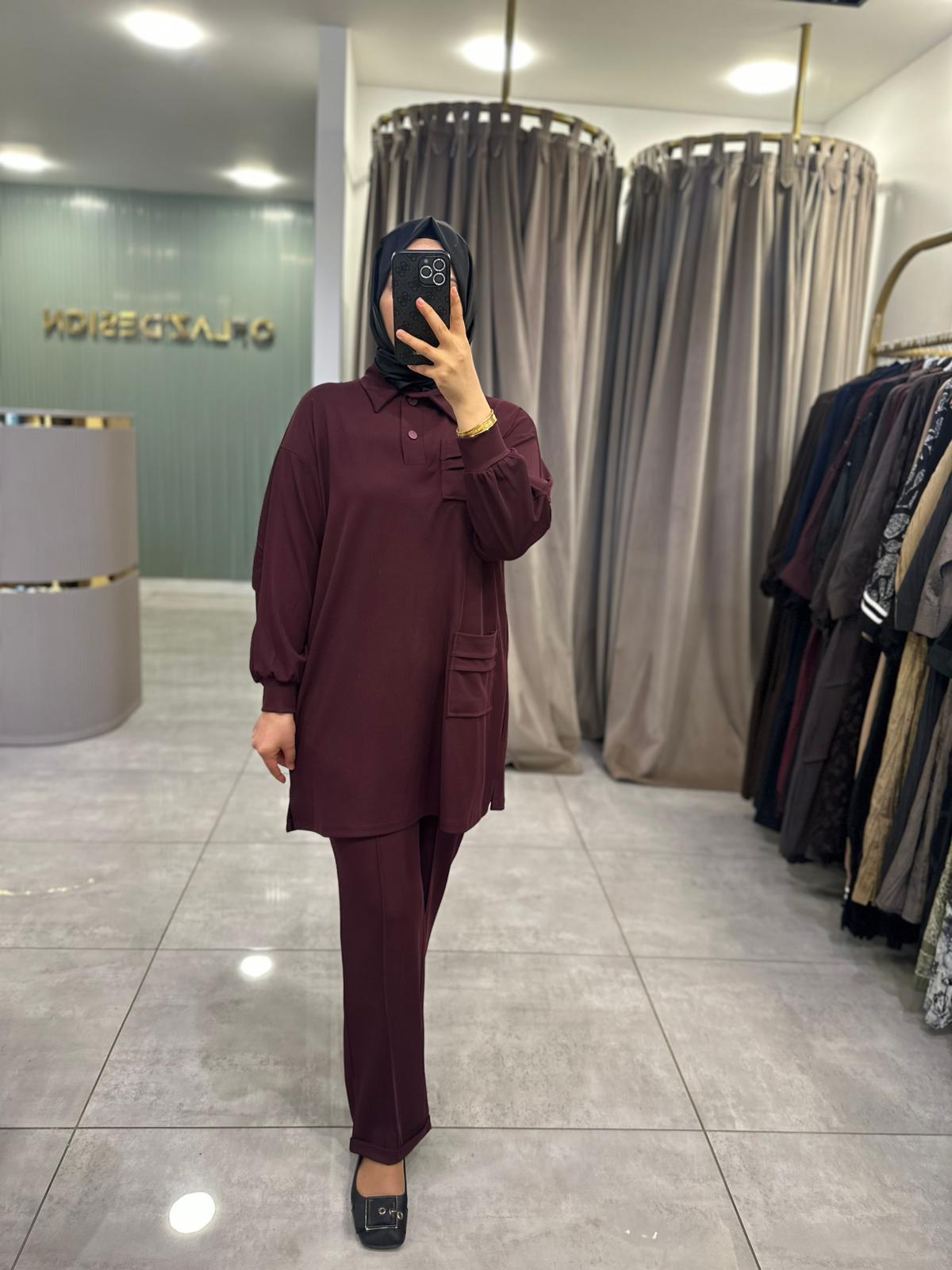 Redshow Pantolonlu Takım Bordo 26395