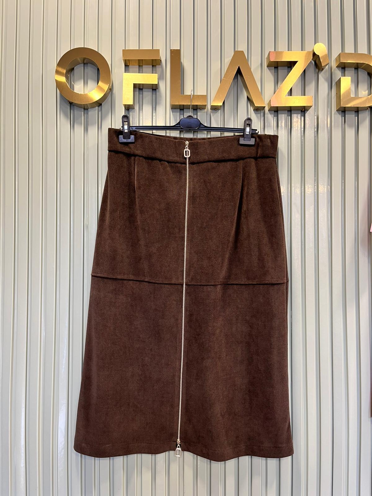 Sentez London Kadife Etek Kahverengi Sz 5449