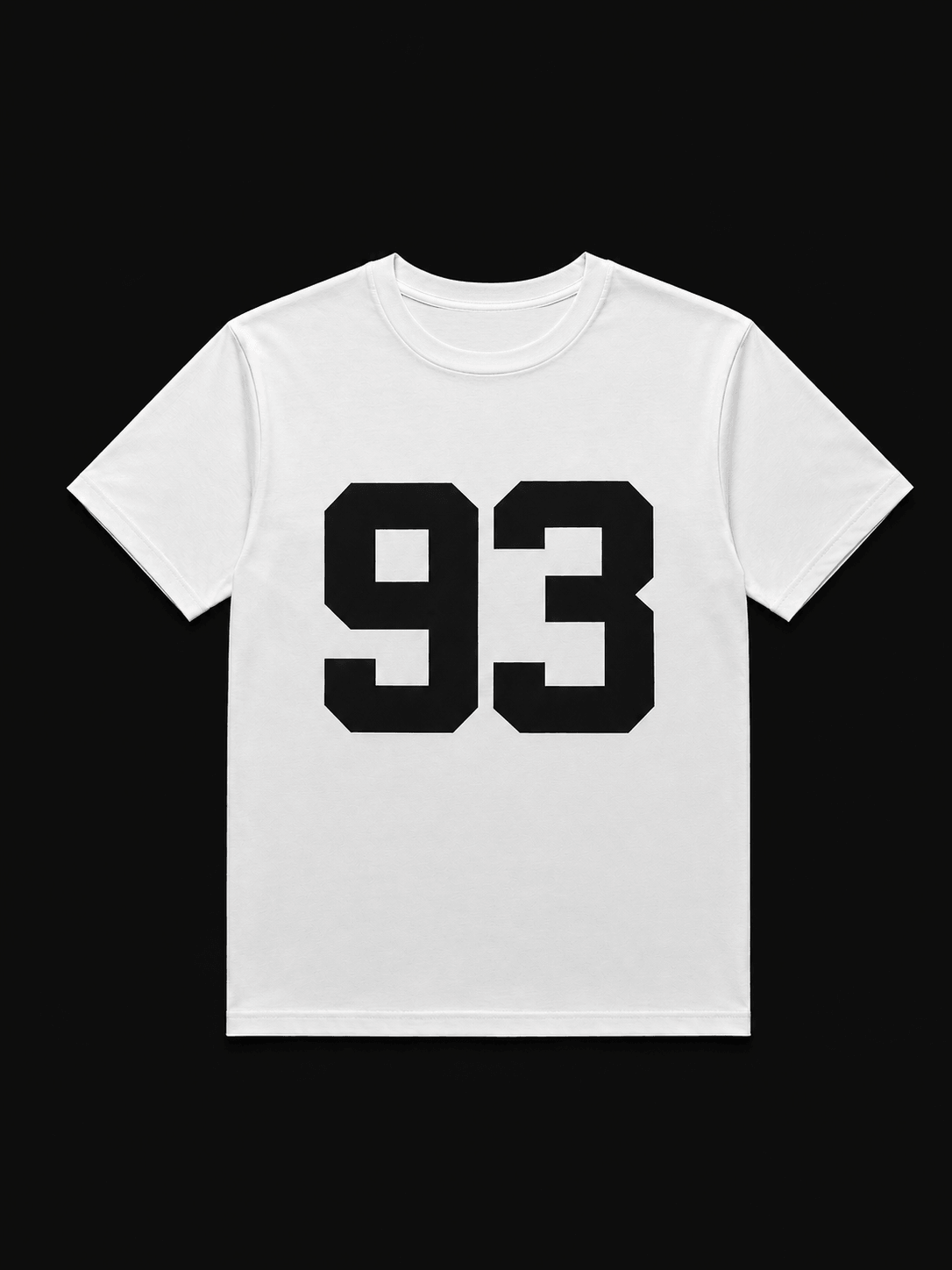 93 Baskılı Bisiklet Yaka Tshirt 