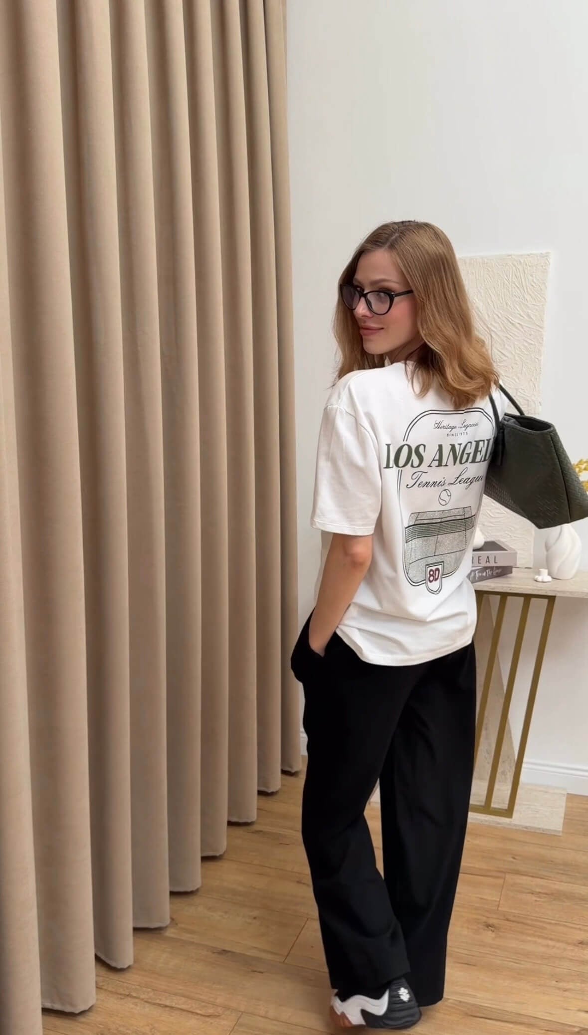 Los Angeles Ön Arka Baskılı Tshirt