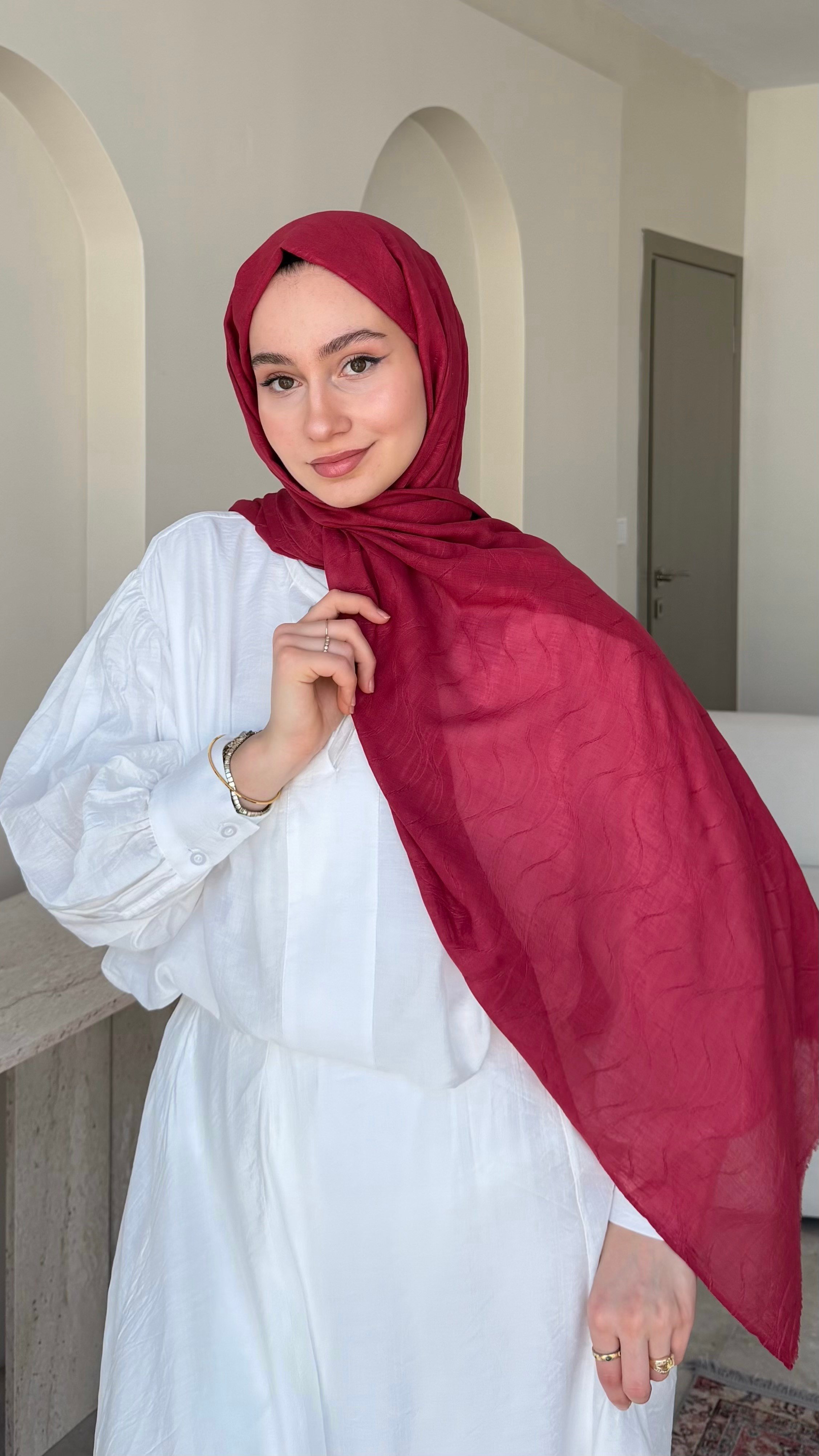 Esle Comfort Şal - Soft Kırmızı