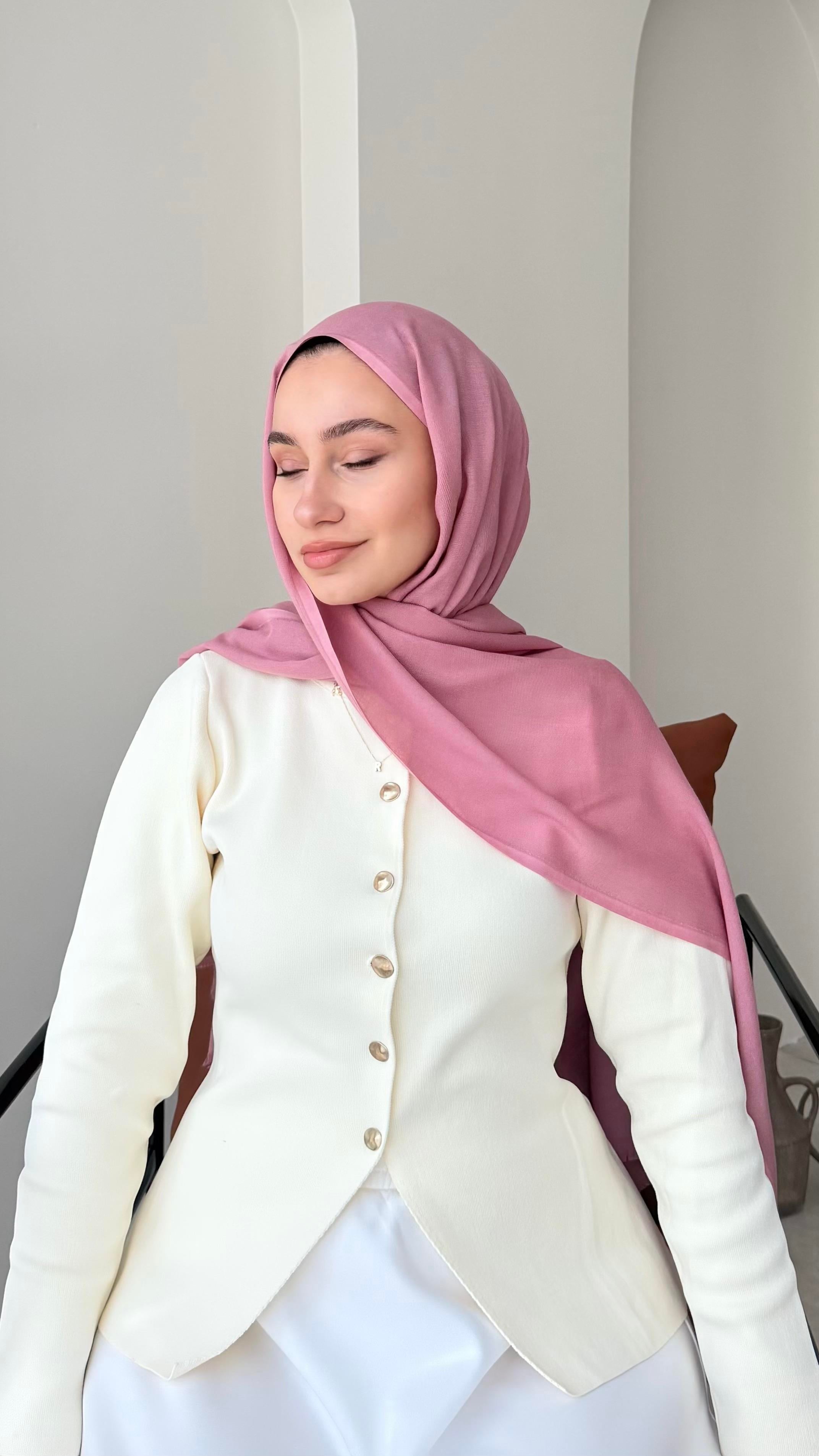 Lesa Kaşmir Viscon Şal - Pembe