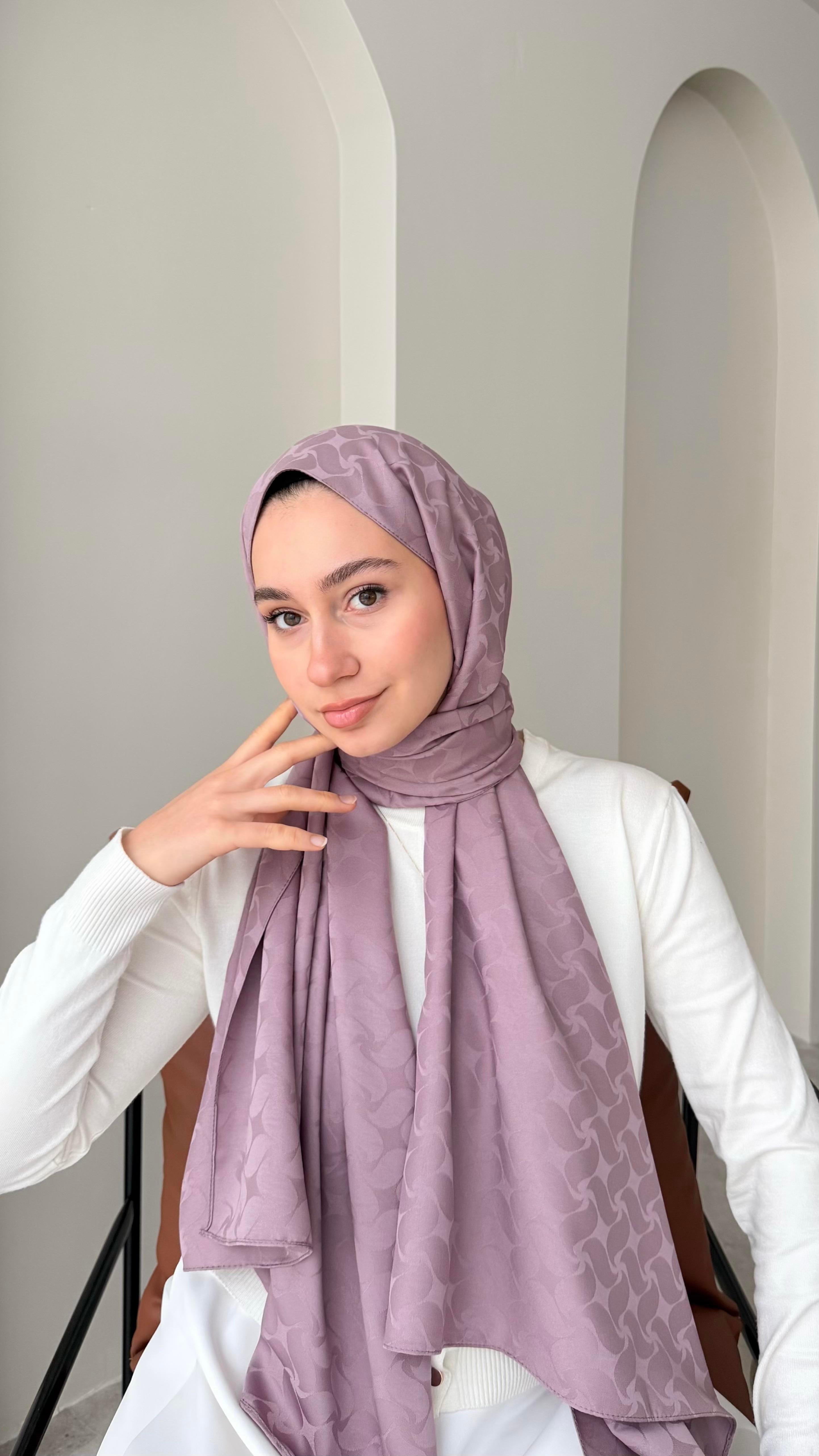 Maral İpeksi Jakar Şal - Lila