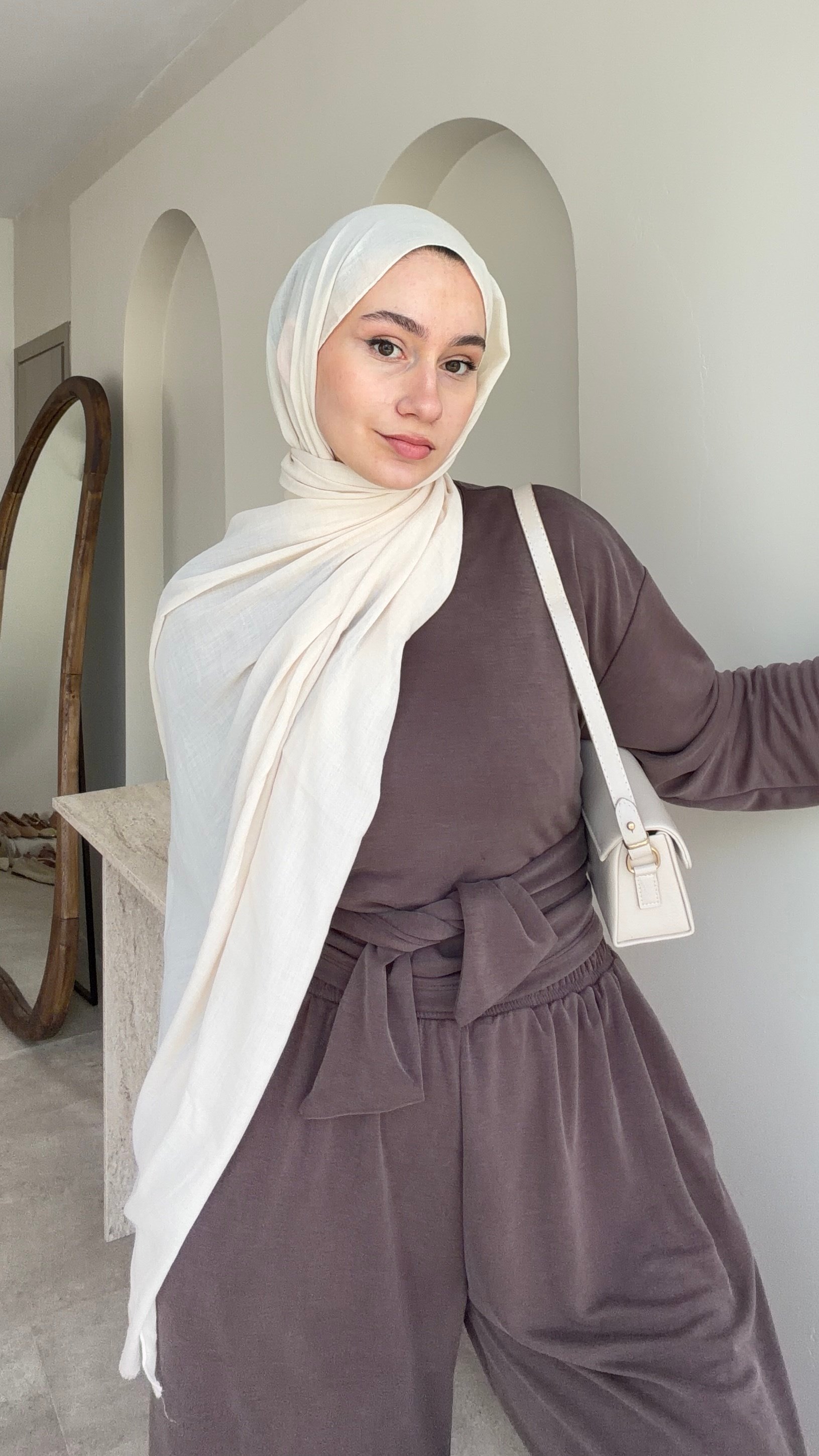 Mirle Omuz Çantası - Bej