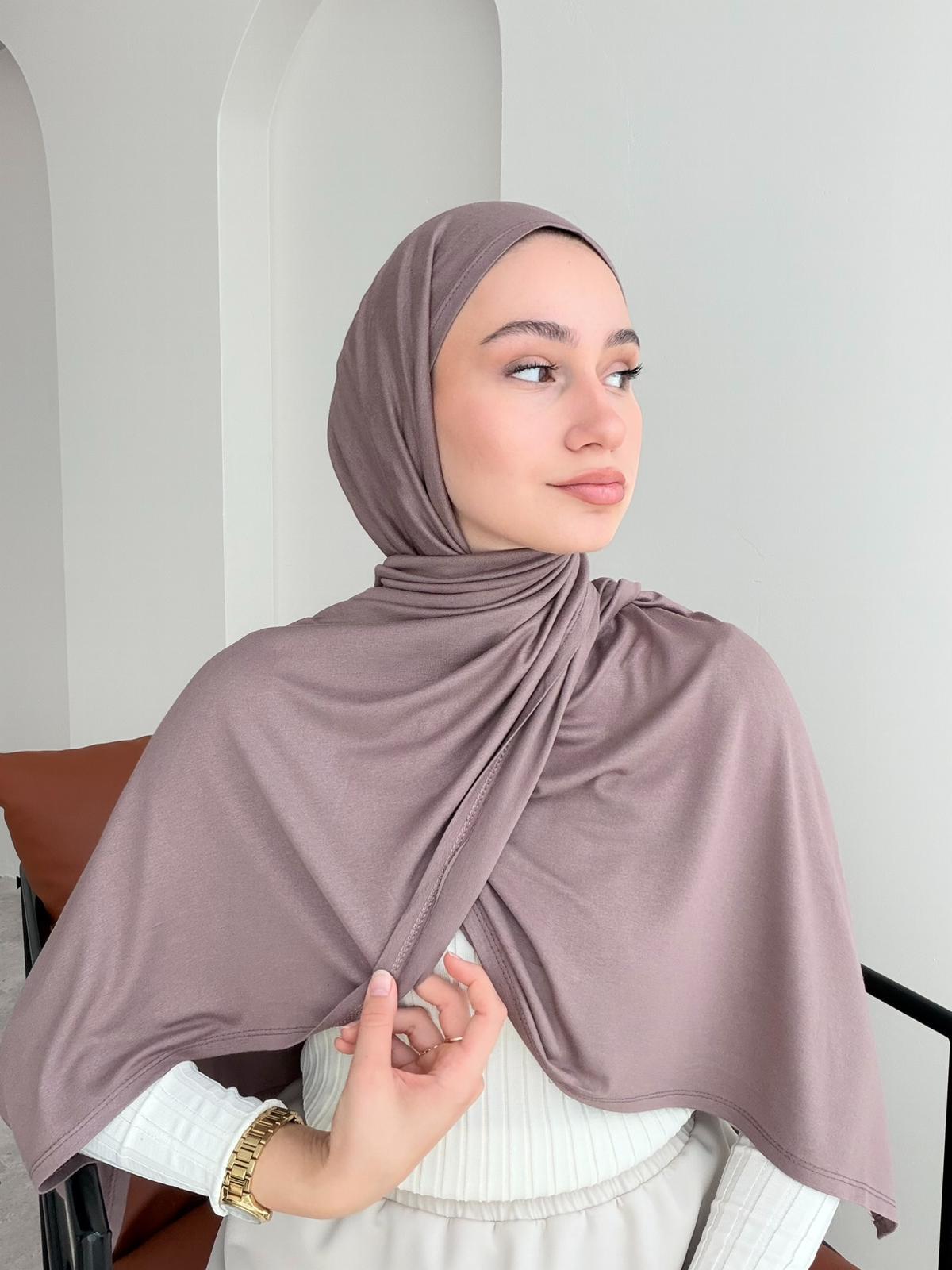 Premium Penye Şal - Koyu Vizon