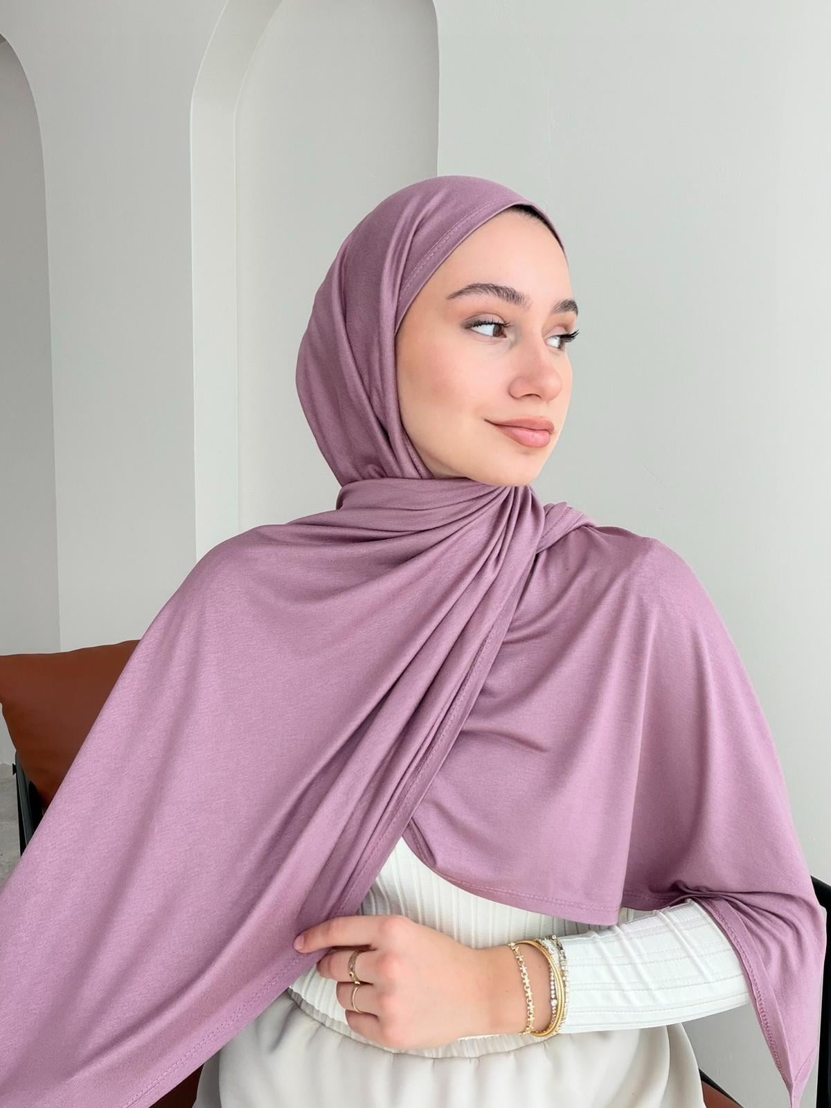 Premium Penye Şal - Lila