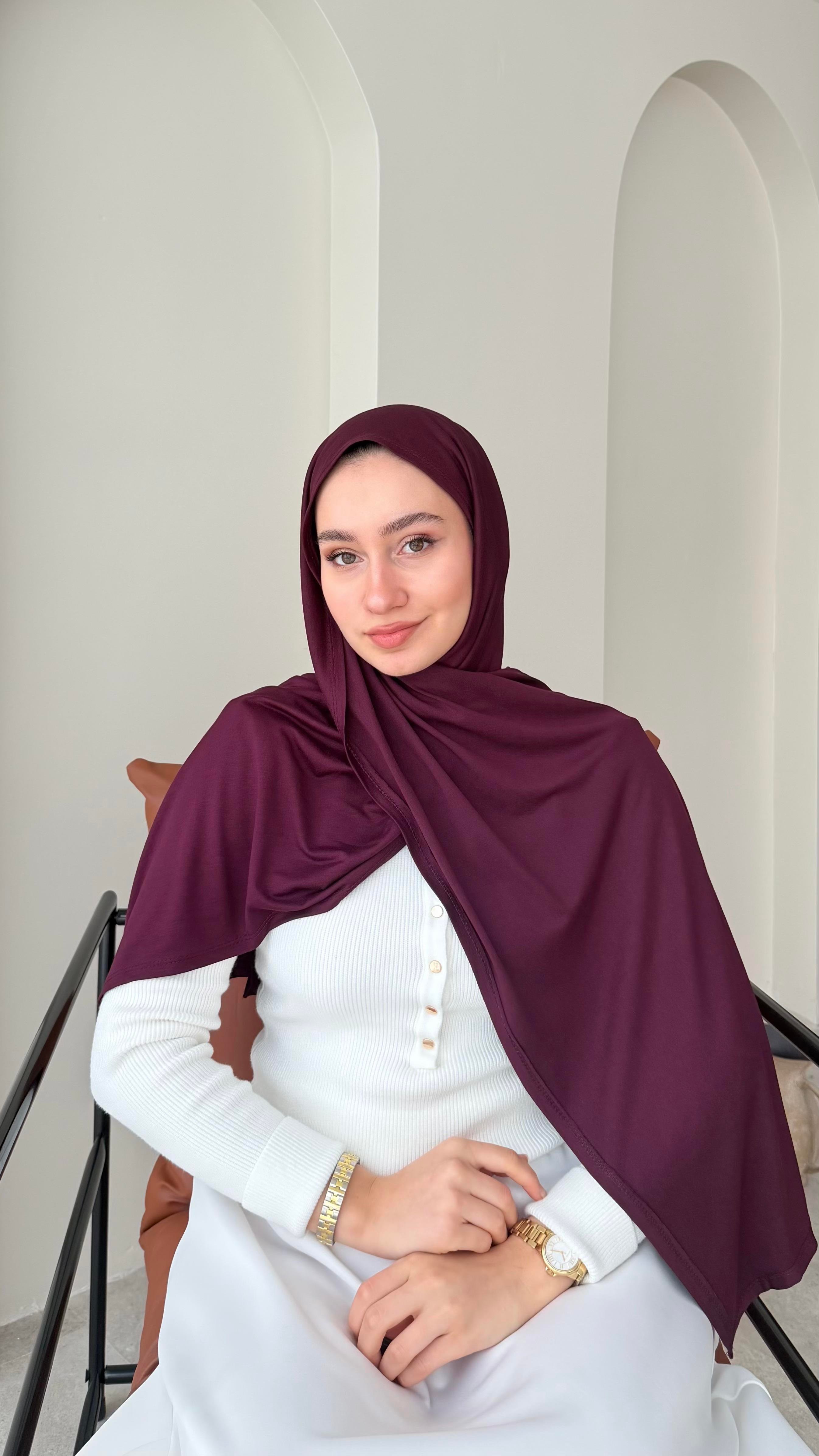 Premium Penye Şal - Mürdüm