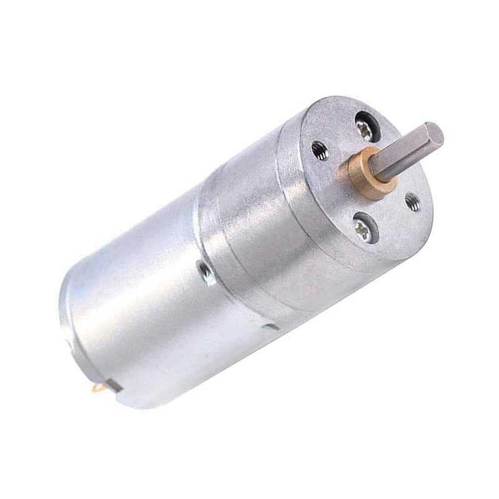 12V 25mm 280 Rpm JGA25-370 Düz Tip Redüktörlü DC Motor