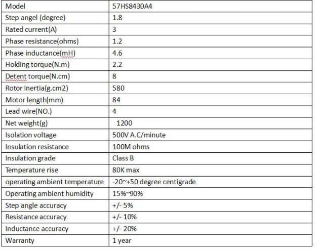 2.2 Nm Nema 23 Step Motor  (57HS82)