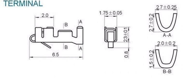 2,50mm Dişi Terminal Pin(10 Adet)