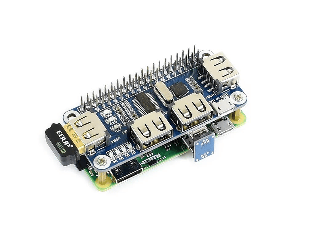 4 Portlu USB HUB HAT(Raspberry Pi için)