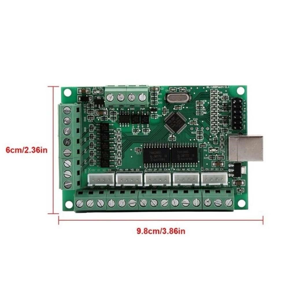 5 Eksen 100KHz USB CNC Kontrol Kartı V2.1-Mach3 Uyumlu