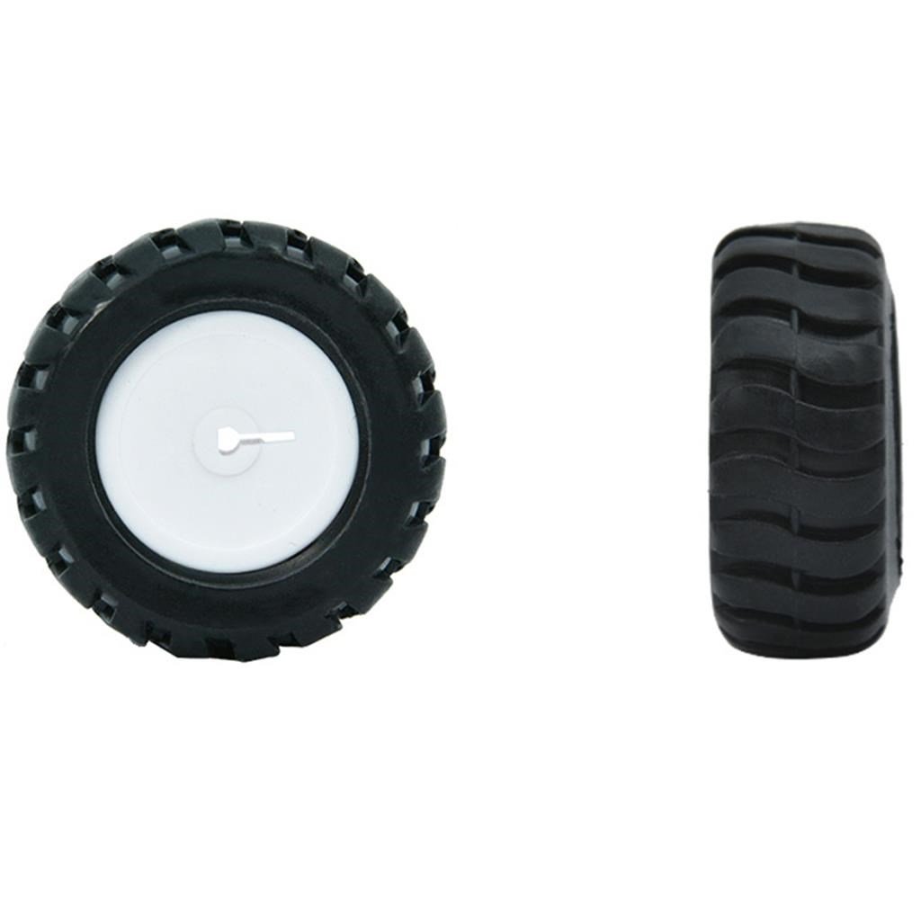 6V 250RPM Motor Uyumlu Sarı Plastik Tekerlek