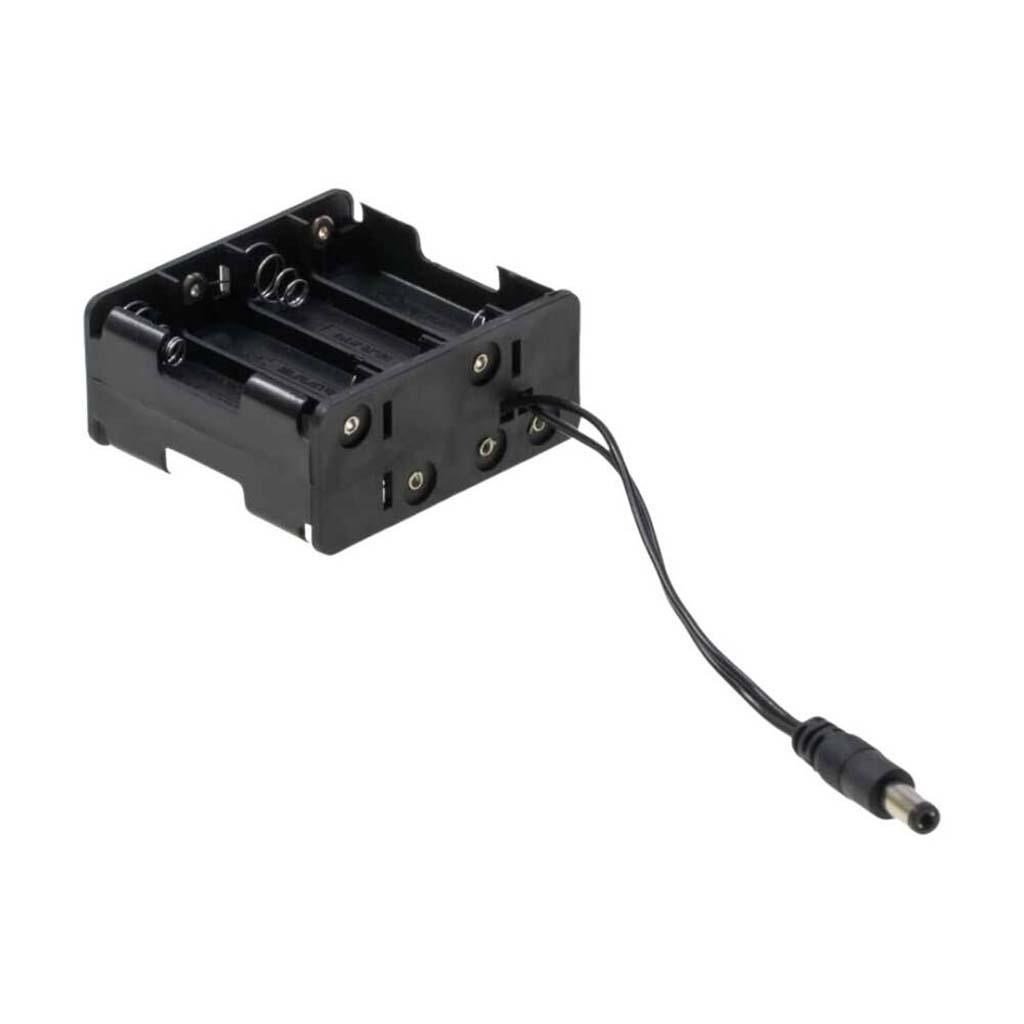 8 li AA Kalem Pil Yuvası(Önlü Arkalı)-2.1mm Adaptör Jaklı