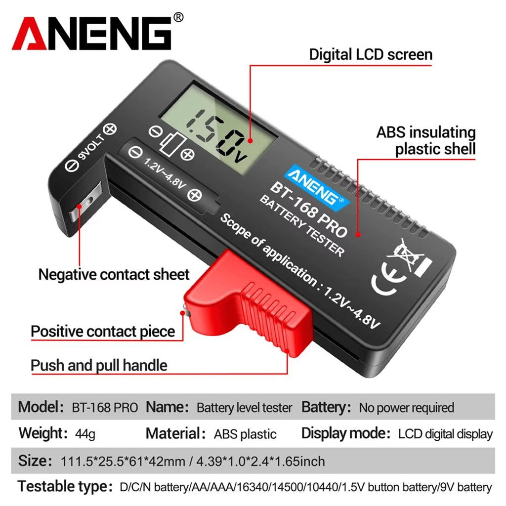 ANENG BT-168 PRO Pil Test Cihazı