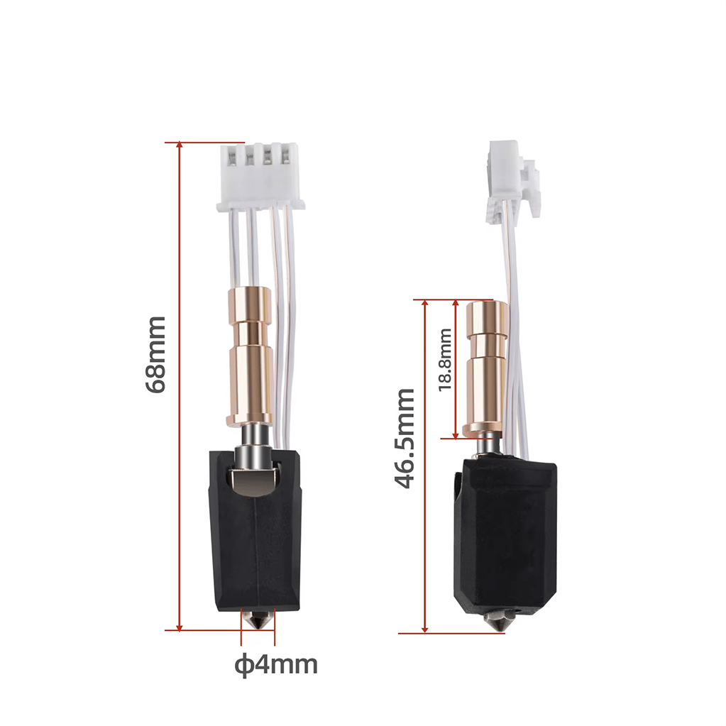 Anycubic Kobra S1 Yükseltilmiş Hotend Seti-0.4mm Sertleştirilmiş Nozzle