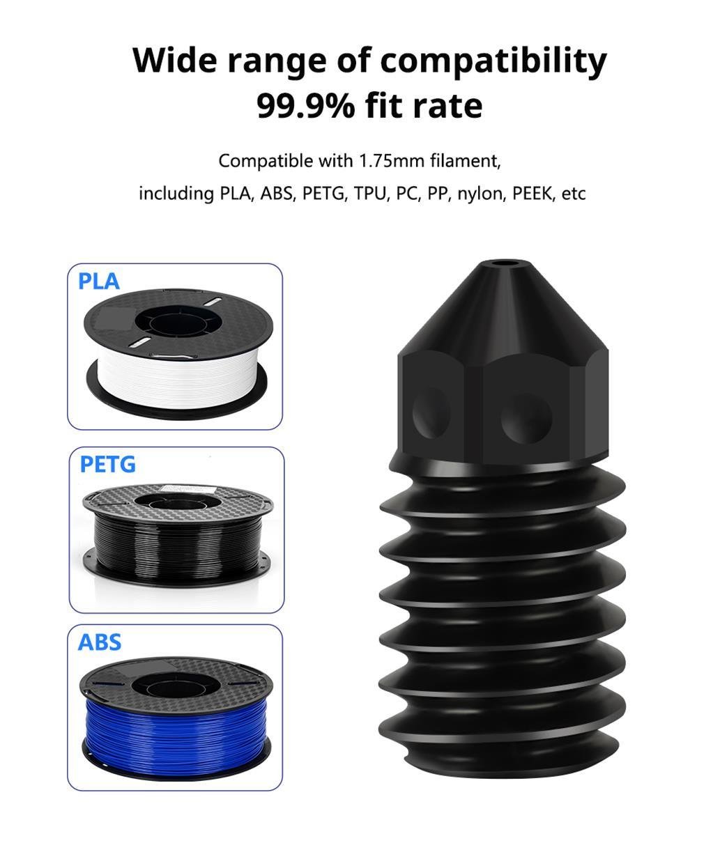 Bambu Lab A1-A1 Mini Sertleştirilmiş  Çelik Nozzle 500°C(0.2mm)