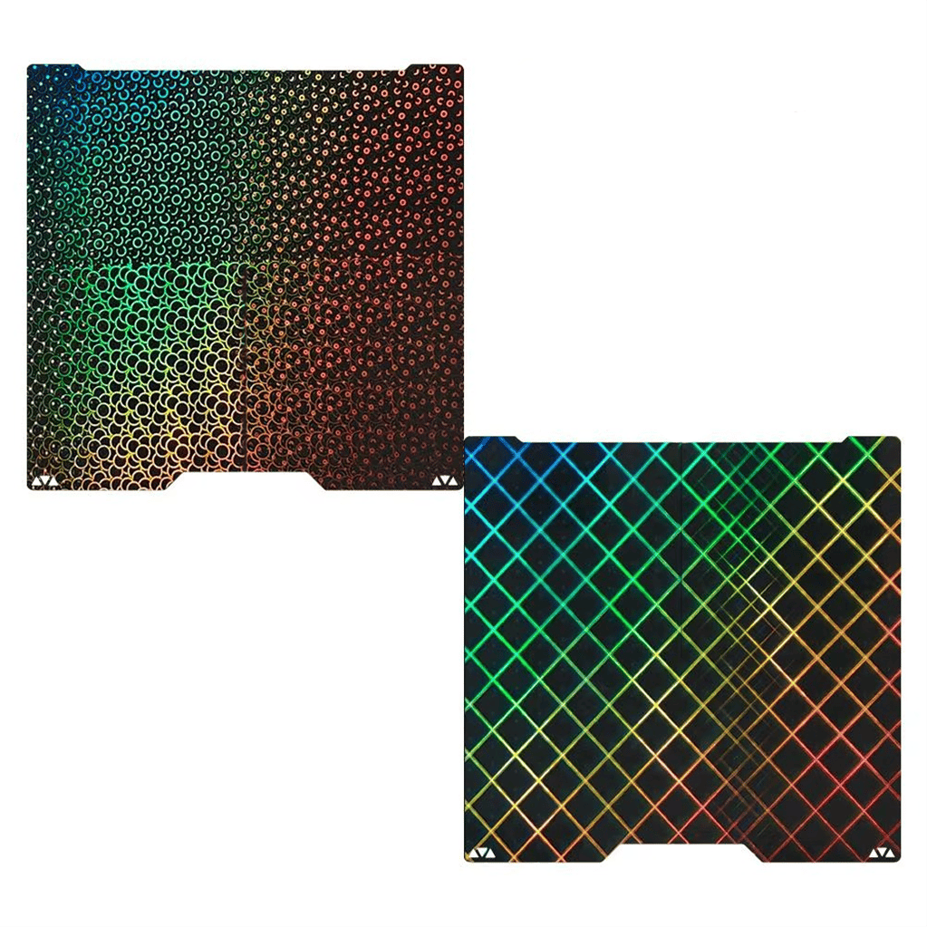 Bambu Lab H2 Serisi Uyumlu Çift Taraflı Kaleidoscope+Skynet Kaplı Yay Çeliği Tabla-355x347mm