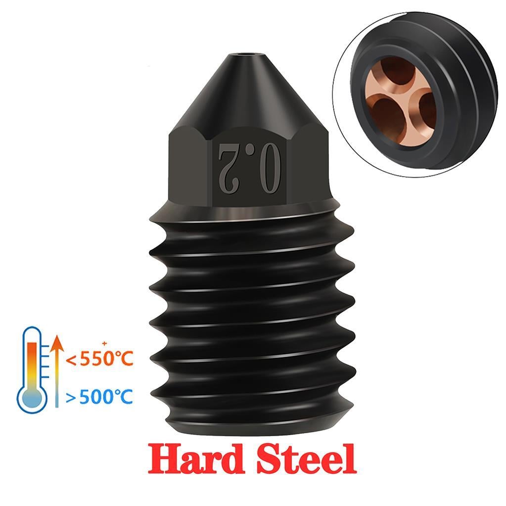 Bambu Lab Sertleştirilmiş CHT Çelik Nozzle 500°C(0.6mm)