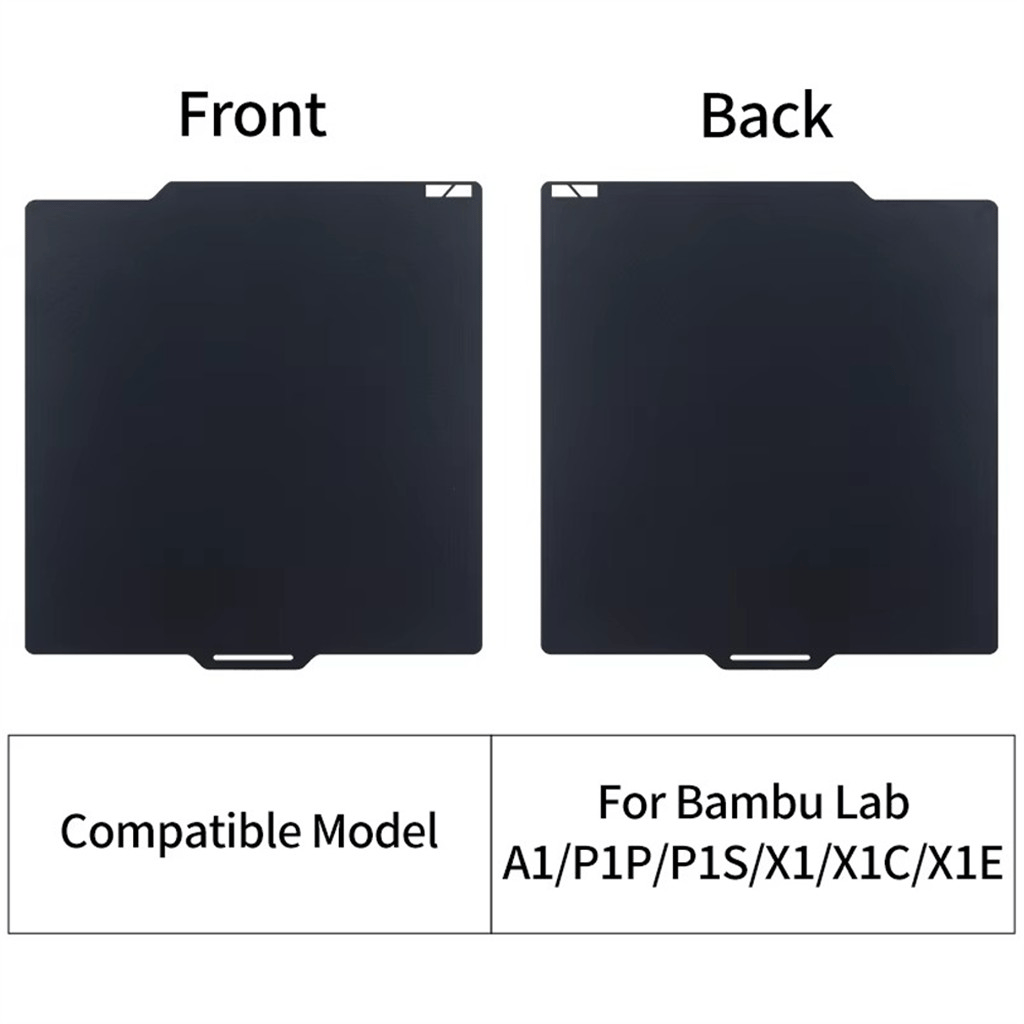 Bambu Lab X1 P1 A1 Çift Taraflı Epoxy Reçine Kaplı Yay Çeliği Tabla-257x257mm