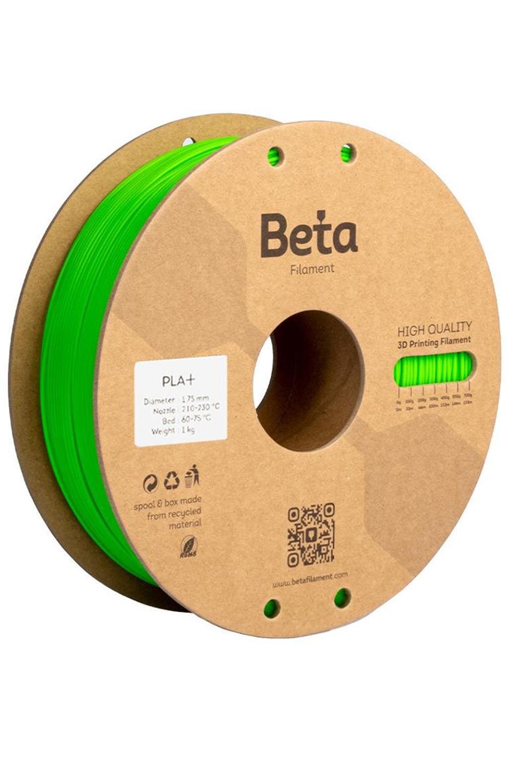 Beta PLA Plus Filament Neon Yeşil 1.75mm 1000gr