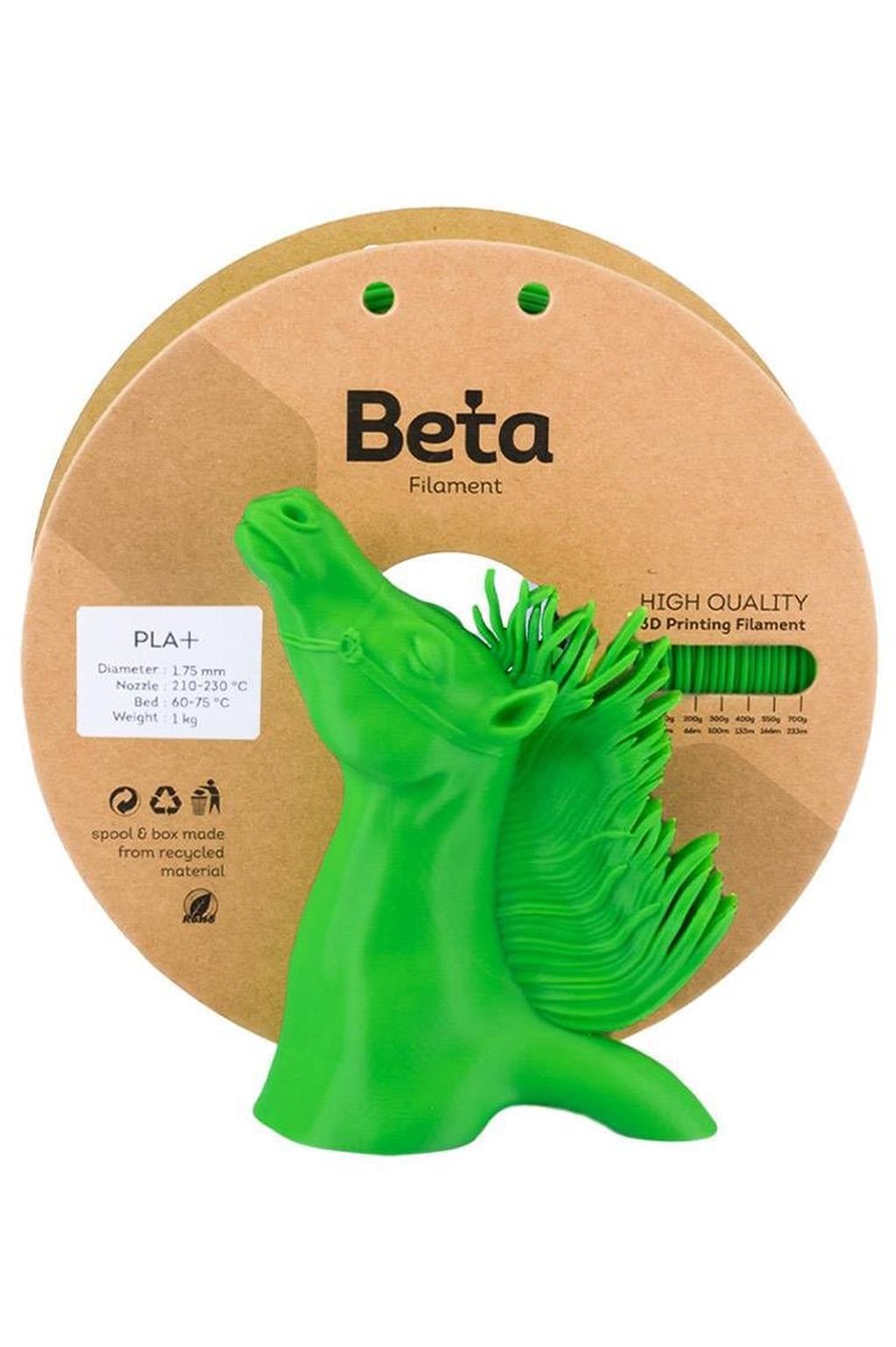 Beta PLA Plus Filament Neon Yeşil 1.75mm 1000gr