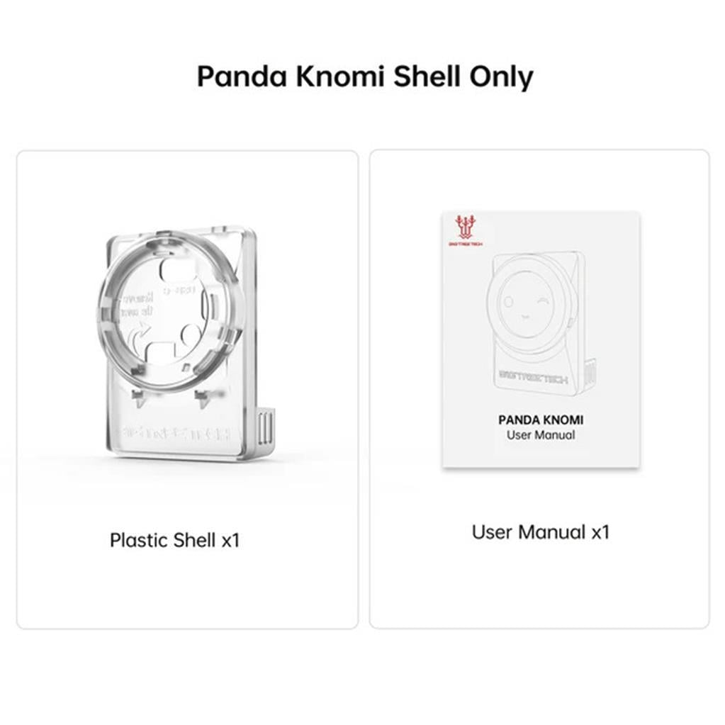 BIGTREETECH Panda Knomi Plastik Ön Vizör Kapağı-Bambu Lab A1 Serisi Uyumlu