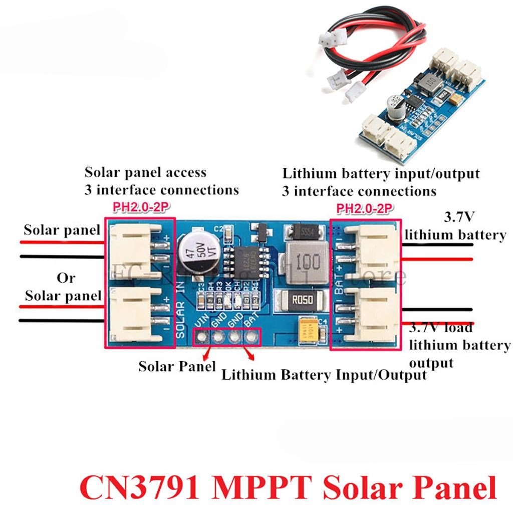 CN3791 MPPT Solar Panel Şarj Modülü 6V Giriş-3.7 Lityum Pil Sarj