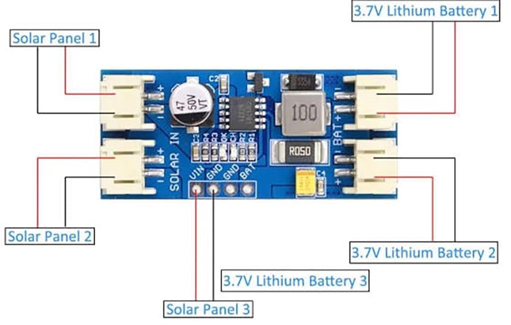 CN3791 MPPT Solar Panel Şarj Modülü 9V Giriş-3.7 Lityum Pil Sarj
