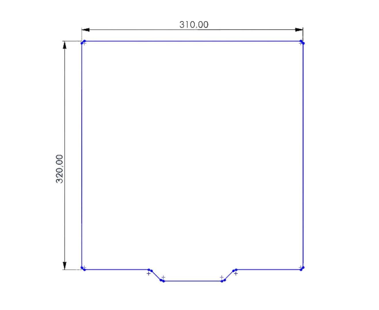 Cr10s Pro 310x320 Yay Çeliği Tabla+Yapışkanlı Manyetik Levha (0.5mm)