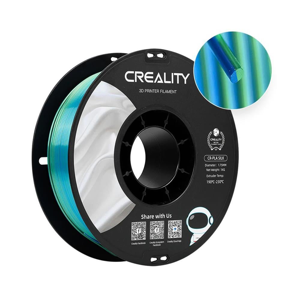 Creality CR-Silk PLA Mavi-Yeşil Çift Renk Filament 1Kg 1.75mm