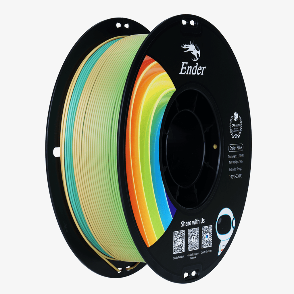 Creality Ender PLA+ Filament Rainbow 1.75mm 1kg
