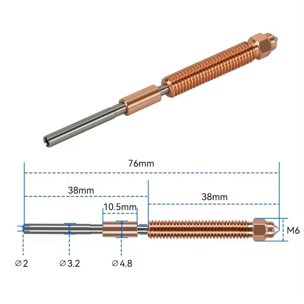 Creality Hi-K2 Plus Uyumlu Quick Swap Çelik Nozzle-0.2mm