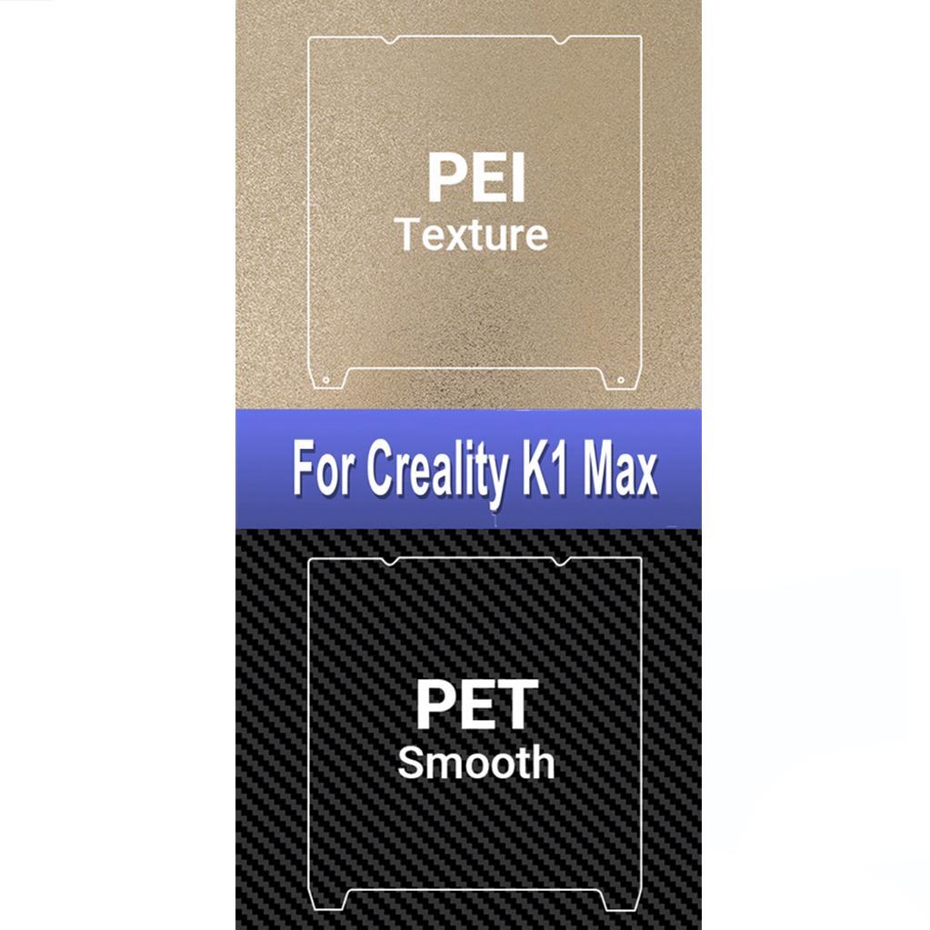 Creality K1 Max Çift Taraflı Pei-Pet Kaplı Yay Çeliği Tabla-310x315mm