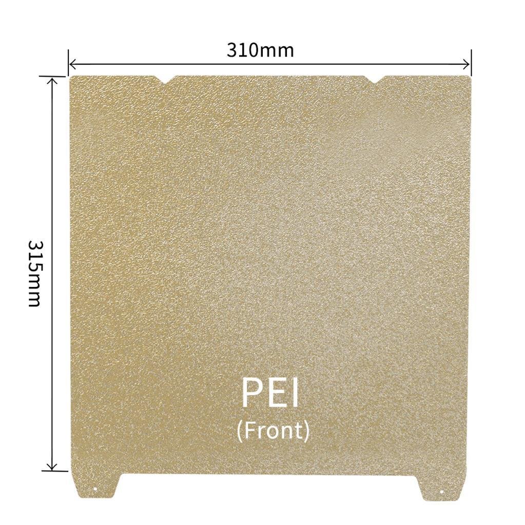 Creality K1 Max Çift Taraflı Pütürlü Pei Yay Çeliği Tabla-310x315mm