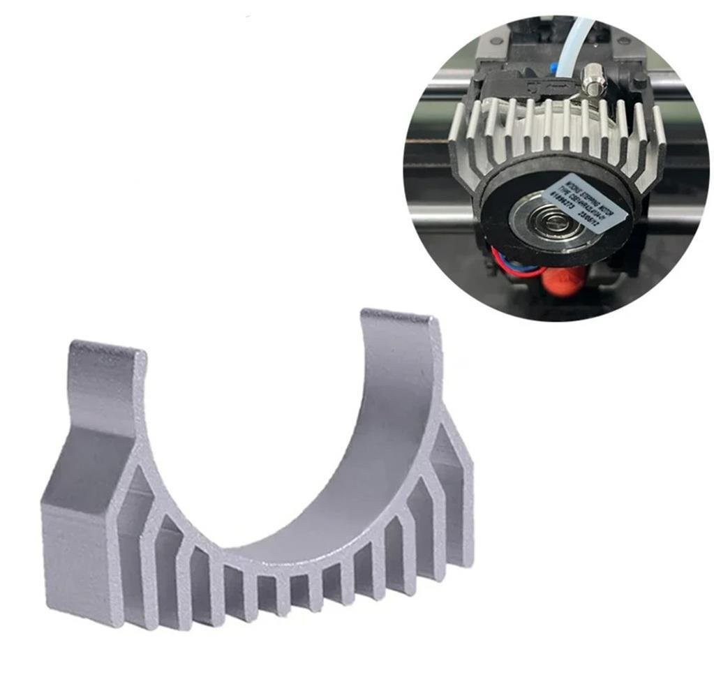 Creality K1C-K1-K1 Max Extruder Motor Üstü Alüminyum Soğutucu(Gümüş)