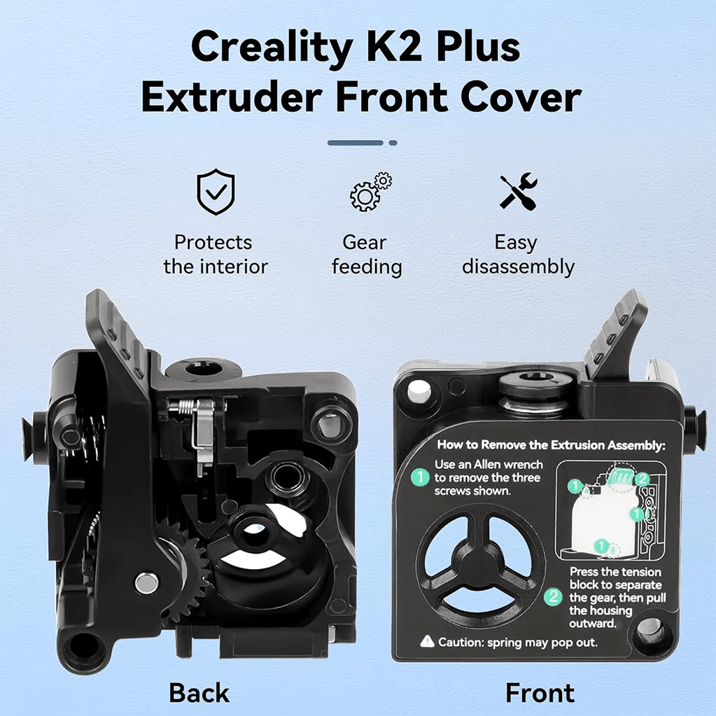 Creality K2-K2 Pro-K2 Plus Extruder Ön Kapak