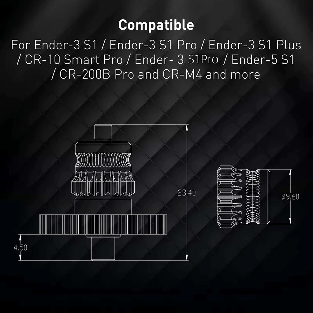 Creality Sprite Extruder Upgrade Dişli Seti(Sertleştirilmiş Çelik)