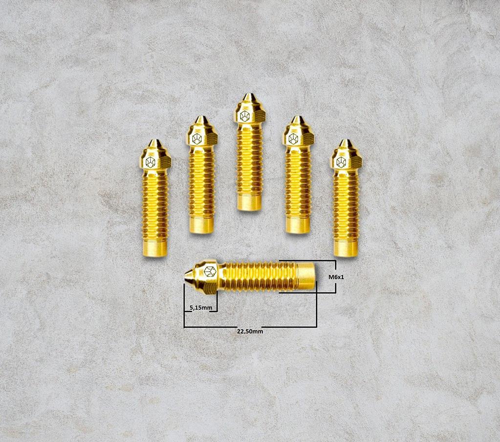 CSA Elegoo Neptune 4 Plus-Max Pirinç Nozzle 0.4mm