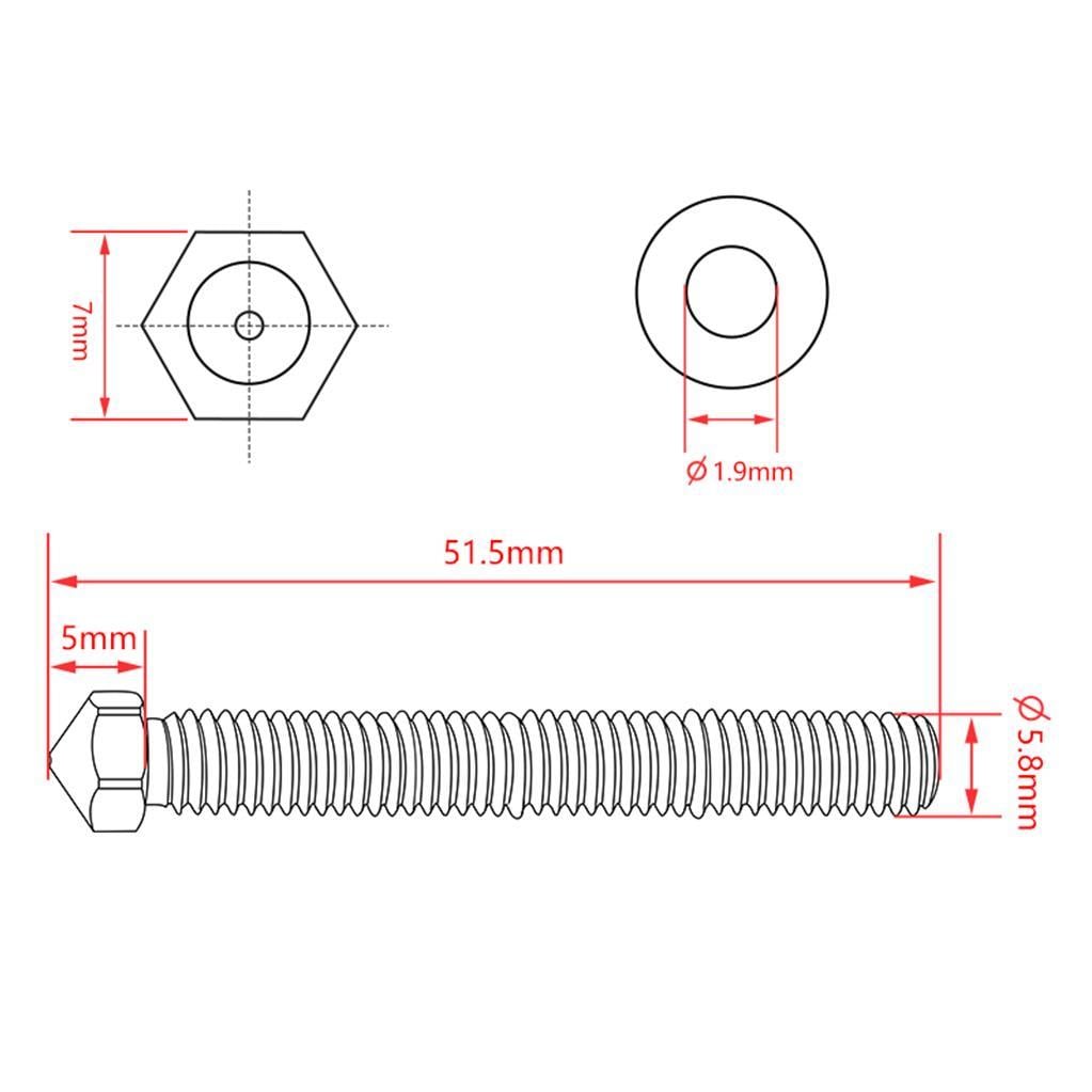 E3D Super Volcano Nozzle 1.75mm(0.4mm)