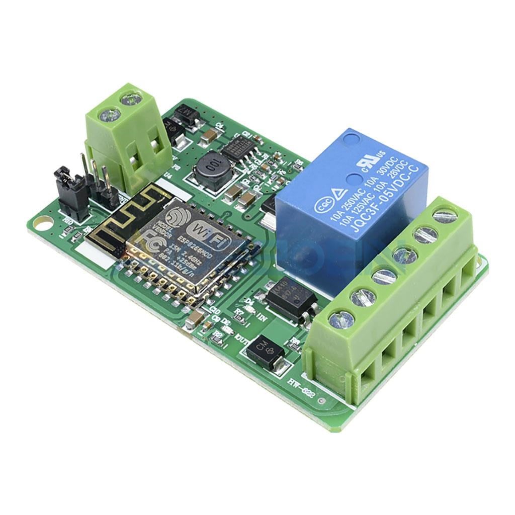 ESP8266 ESP-12F AC 90-250v-DC 5-26V 1 Kanal Wifi Röle Modülü