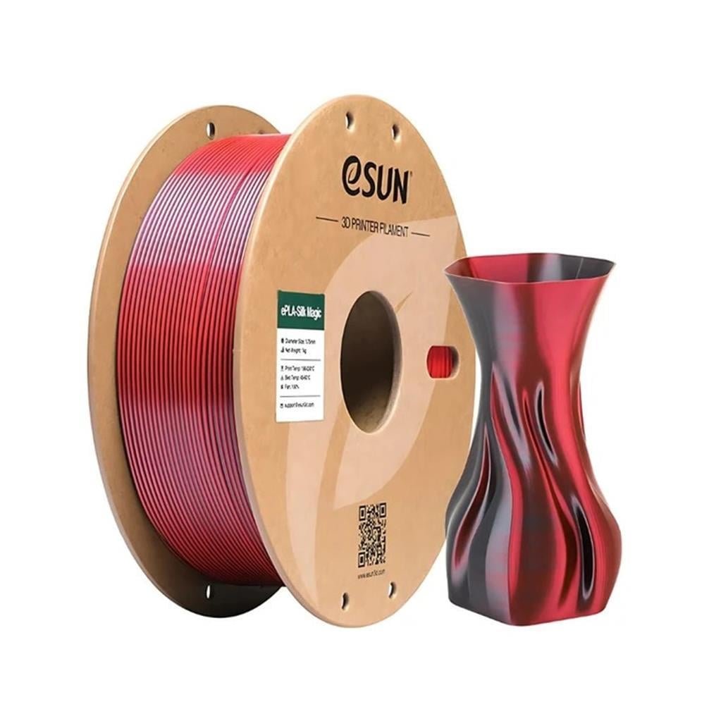 Esun PLA-Silk Magic Filament Siyah-Kırmızı 1.75mm 1000gr