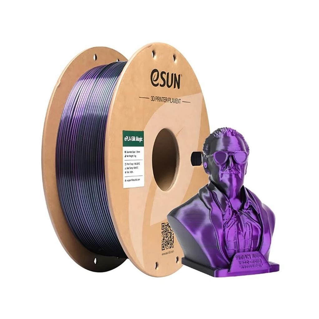 Esun PLA-Silk Magic Filament Siyah-Mor 1.75mm 1000gr