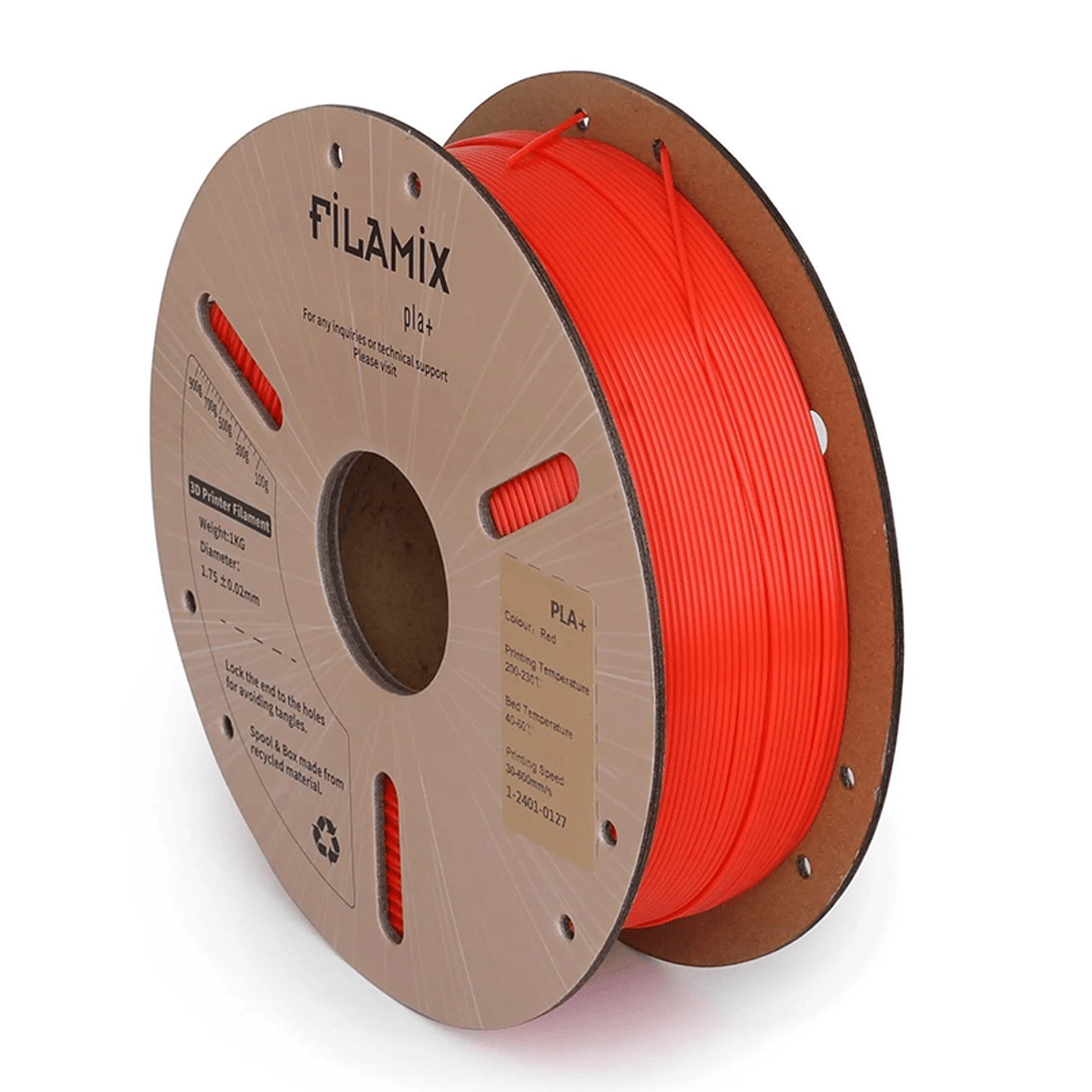 Filamix PLA Plus(PLA+)Filament 1.75mm 1Kg-Kırmızı