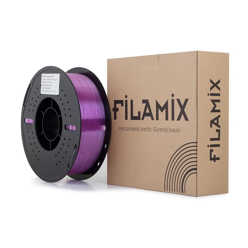 Filamix Rapid Petg Filament 1.75mm 1Kg Transparan Turuncu