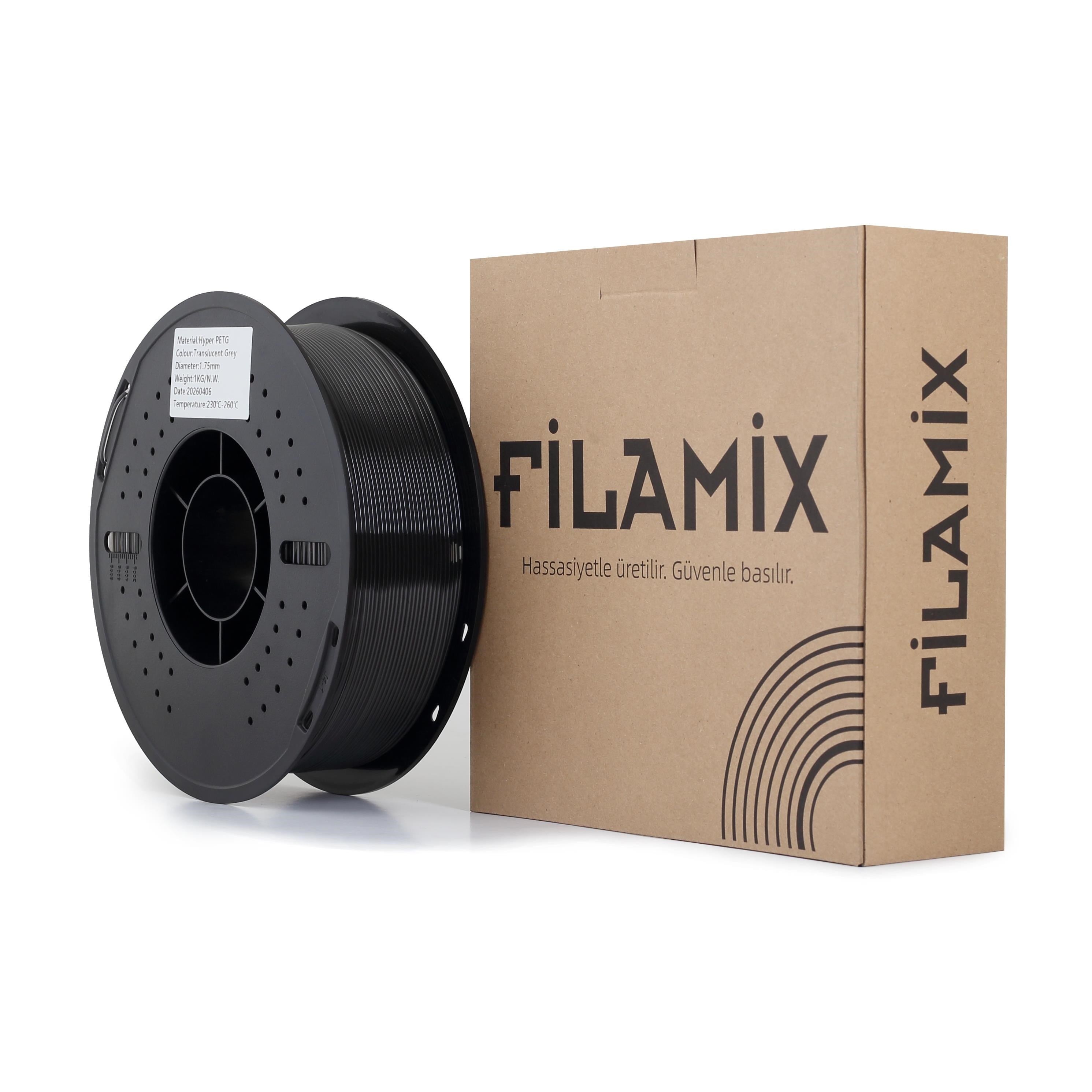 Filamix Rapid Petg Filament 1.75mm 1Kg Transparan Mor