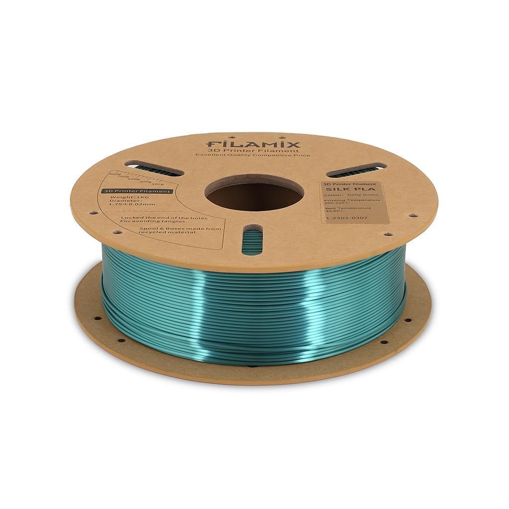 Filamix Silk PLA Filament 1.75mm 1Kg-Kutsal Yeşil