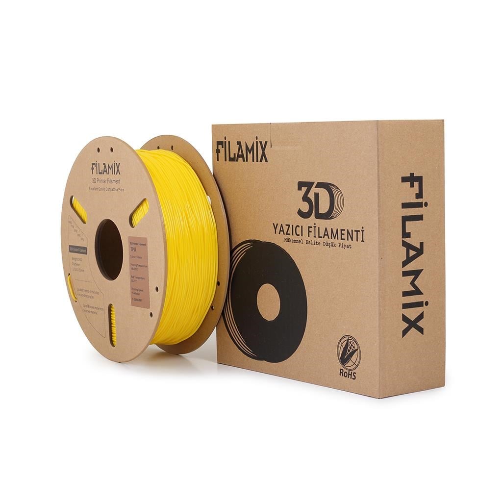Filamix TPU 95A Filament 1.75mm 1Kg-Sarı